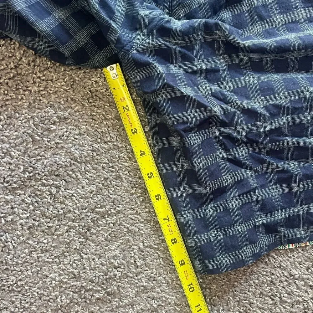 Robert Graham Blue Bermuda Plaid Preppy Chino Shorts 9” Men’s Size 36
